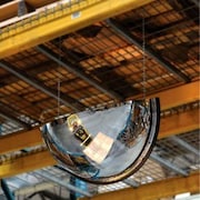 VISION METALIZERS Global Industrial„¢ Half Dome Acrylic Mirror, Indoor, 18" Dia., 180° Viewing Angle DPB 1812